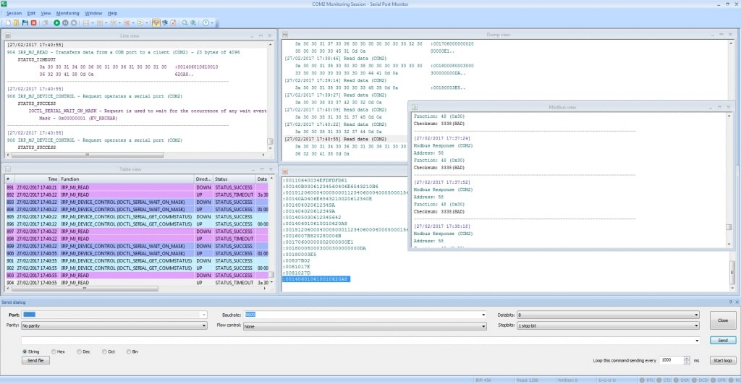 The monitoring window